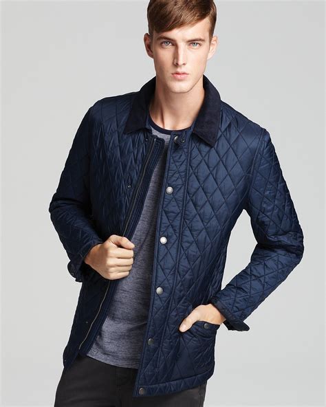 burberry brit classic quilted jacket men|Burberry quilted jacket outlet.